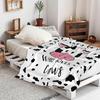 Cute Cow Blanket Sofa Bed Couch Cozy Soft Flannel Blankets for Cows Lovers Cows Throw Blanket for Girls Kids Adults Home Decor
