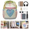 Backpack for Women Girls Drawstring School Bag Nylon Adjustable Strap Laptop Backpack Rucksack for Travel School