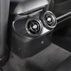 ABS Carbon Fiber For Alfa Romeo Giulia 2017- Car Rear Row Air Conditioning Vent Outlet Cover Trim Auto Interior Accessories