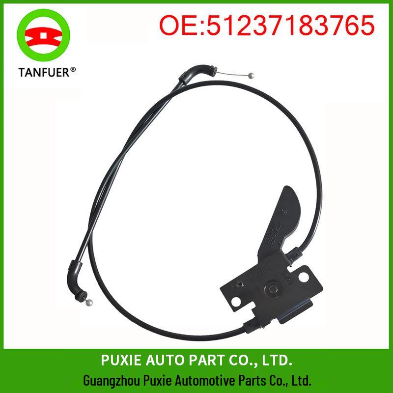 BMW F18 Engine Hood Release Cable, Black, #51237183765
