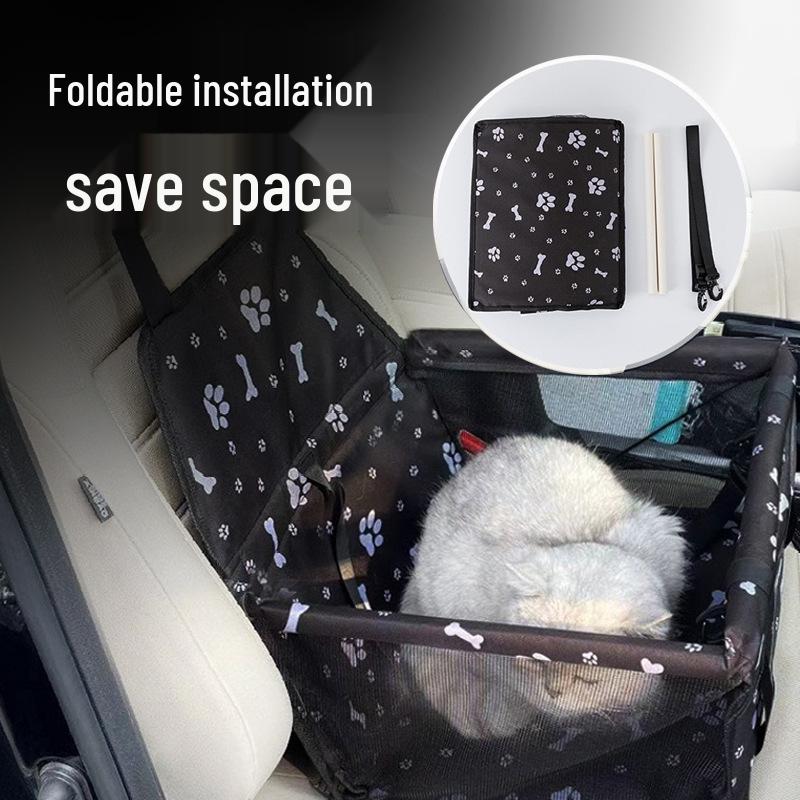 Pet Car Travel Dog & Cat Bed: Winter-Ready, Detachable, Washable, and Safe for Small Pets