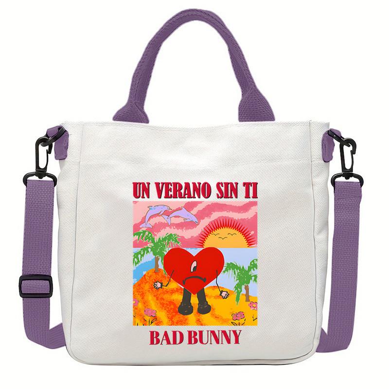 Multi-color KPOP Stray Felix Printed Crossbody Bag Canvas Shoulder Bags