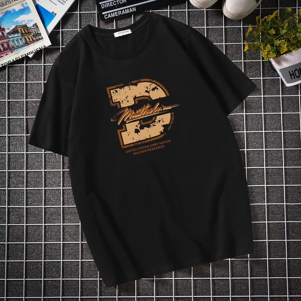 12XL Bequemes Loose Fit Baumwoll-T-Shirt Herren Kurzarm-T-Shirt in verschiedenen Farben Übergröße