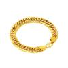 Men's Domineering Gold-Plated Whip Chain Bracelet - Brass, Fashionable and Bold Design