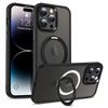 For iPhone 14 Pro Max Magnetic Ring Kickstand Phone Cover PC+TPU Phone Cover Compatible with MagSafe