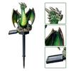 Solar Powered Magical Dragon Ornaments Garden Light, Waterproof Medieval Statue Lamp, Outdoor Decorative Figurine Stakes Gothic Fantasy Decor