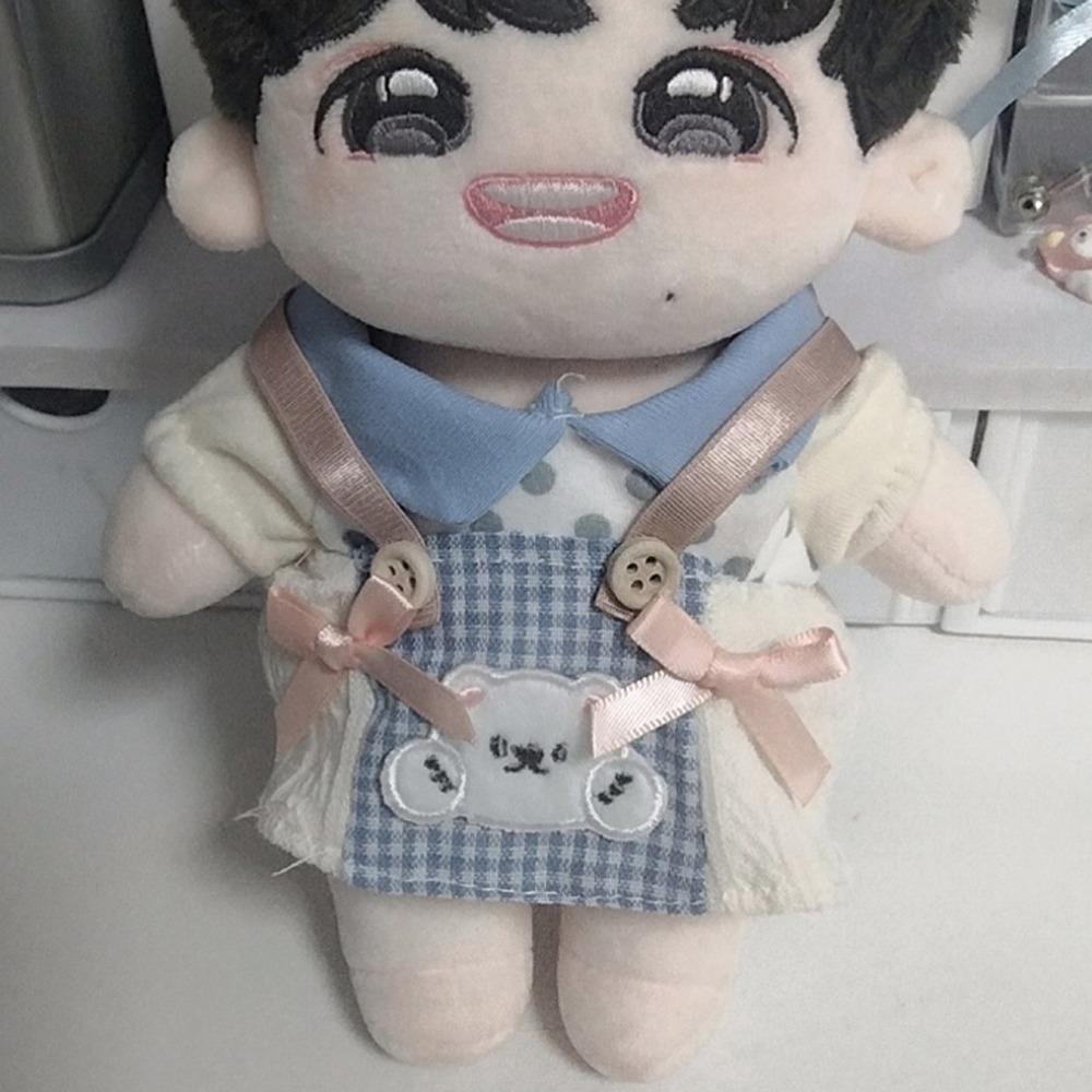 Spotted Top 20cm Doll Clothes Outfit Little Bear Hat Doll Clothes Set  10/20cm Cotton Doll