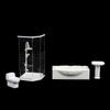 1:25 Bebek Evi Minyatür Banyo Seti Duş Odası Tuvalet Küvet Lavabo Model Oyuncak