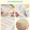 Rainbow Tearable Fluorescent Sticky Notes - Back-to-School Essentials