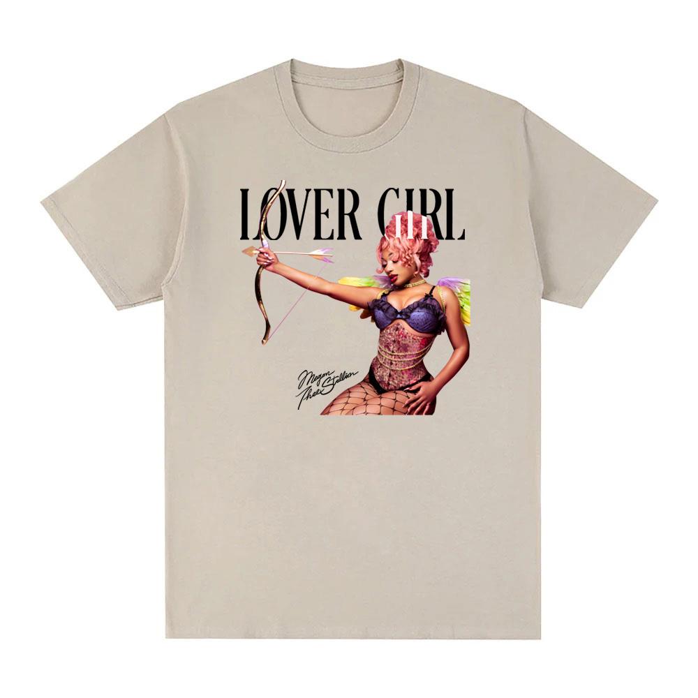 LOVER GIRL T-SHIRT Megan Thee Stallion NEW Album Graphic Printing 100%Cotton High QualityTee-shirt Summer O-neck FemaleMale Tees