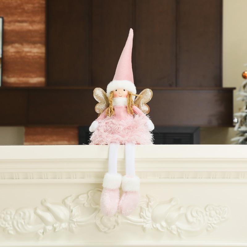 

Cute Sitting Angel Doll Cisas Decoration Plu Toy Girl s Puffy Skirt Ornament Festive Gift Item for Teenage Girls