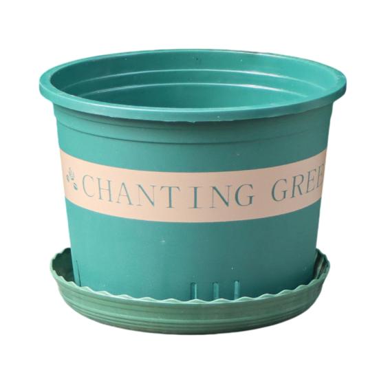 

Дышащий горшок для растений из переработанного пластика, цветочный горшок для роз, гортензий, амариллисов, утолщенный горшок для направленного роста для домашнего сада, балкона S зелёный