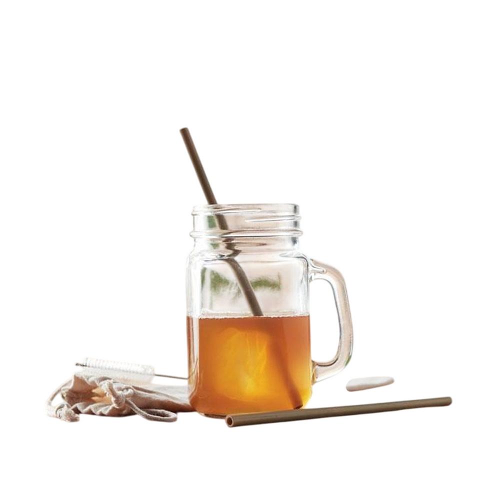 MidOcean Natural Bamboo Straw & Brush
