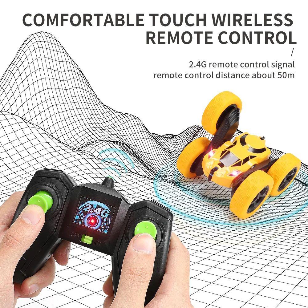 Rc Stunt Car Children Double Sided Flip 2.4G Remote Control 360 Deree Rotation Off Road Drift Rc Car Gifts For Kids Adults Boys