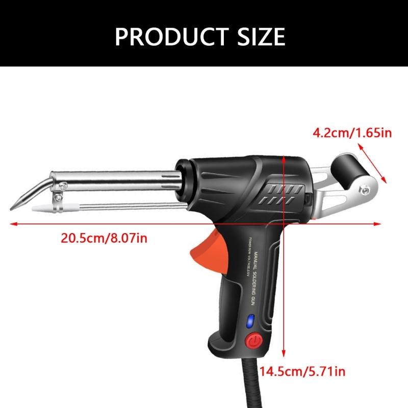 Funktionale Lötpistole Industrielles Schweißwerkzeug für Anfänger und Profis Schnelles Aufheizen für vielfältige Schweißanforderungen