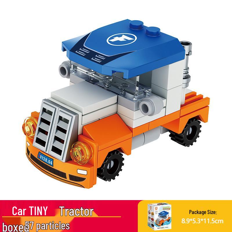 Fang Cheng Educational Building Blocks Pull-Back Sports Car Puzzle Toy for Kids