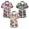 Stylish Summer Casual Floral Short Sleeve Shirt For Men In Plus Sizes With Comfortable Fit