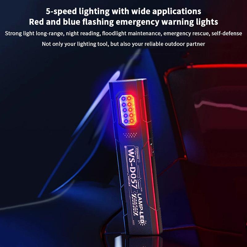 Compact Multi-Mode Pocket Led Flashlight, Usb-C Rechargeable, 800Mah, Long-Range Pocket Flashlight, For Camping Travel Emergency