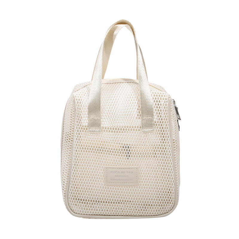 Mesh Cosmetic Bag Zipper Toiletry Organizer Makeup Bags Multifunctional Women Lipstick Key Coin Purse Pouch Handbags