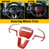 For Dodge Charger Challenger Durango 2015 2016 2017 2018   2022 Jeep Car Steering Wheel Frame Trim Cover