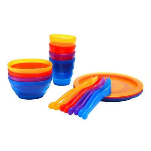 Asahi Koyo Colorful Set (Fork, Spoon, Cup, Plate, Bowl)