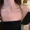 Silver Sparkling Necklace For Women Trendy Clavicle Chain Choker Girls Korean Wedding Party Jewelry Accessories