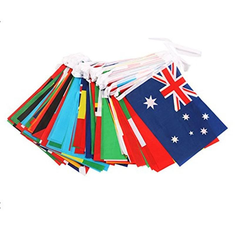Euro Bunting 2021 10m Polyester Country International Flags Decoration Football