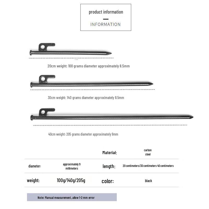 cmaos Outdoor Tent and Tarp Ground Stakes