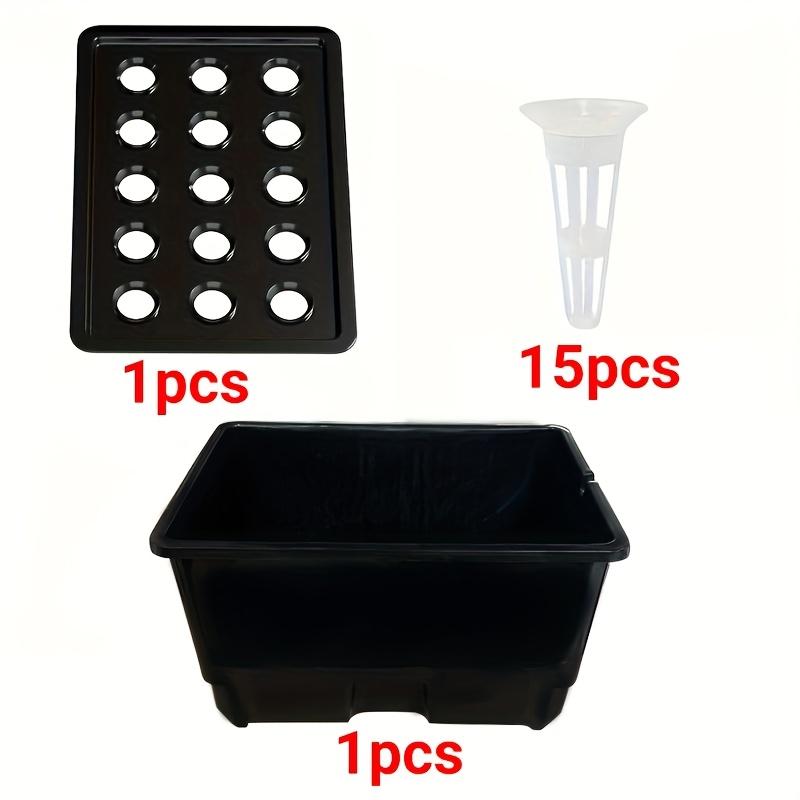 No-Electricity Hydroponic Growing System Soilless Vegetable Herb Seedbed Starter Kit Black/White/Transparent for Balcony Indoor