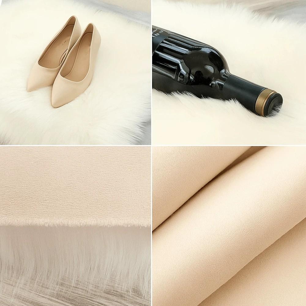 Table Cover Soft Fluffy Carpet Simple Shaggy Plush Carpet Fluffy Surface Imitation Wool Mat Bedroom Decor