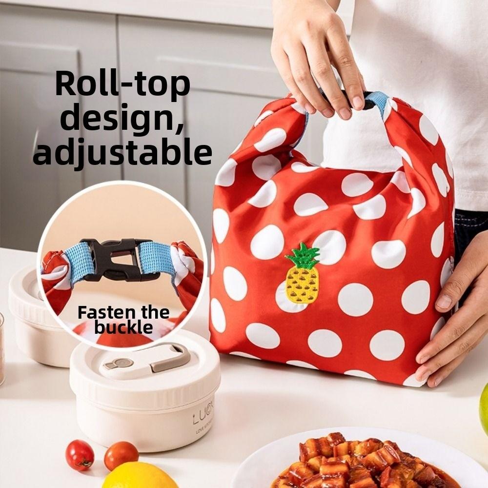 Foldable Food Box Bag Insulated Picnic Bag Portable Lunch Bag Fruit Preservation