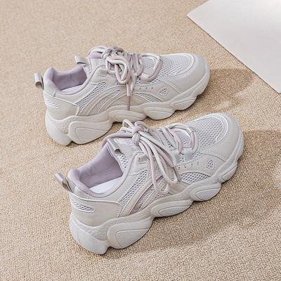 Neue vielseitige sportliche Freizeitschuhe, Dad-Schuhe mit dicker Sohle, Damen Lauf-Sportschuhe