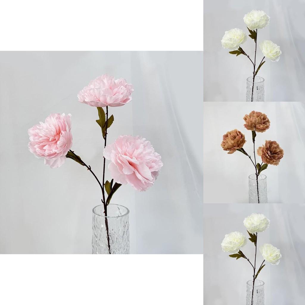 Elegant Artificial Peony And Camellia Silk Flowers For Home Decoration And Photo Shoots