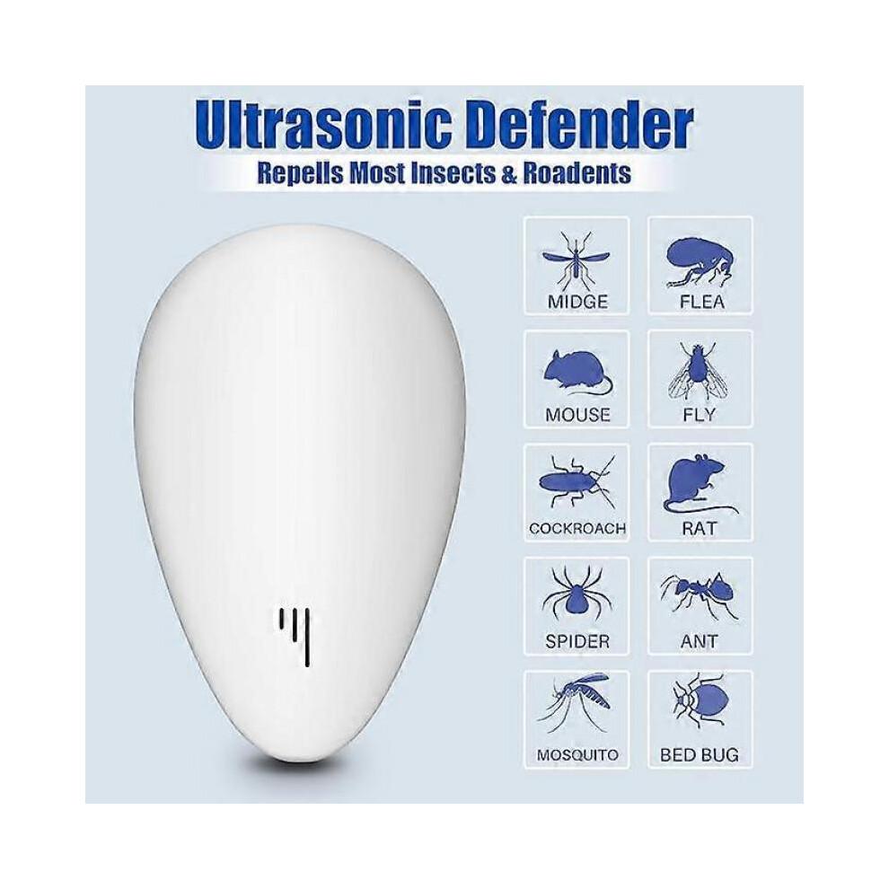 Ultrasonic Pest Repeller, Electronic Mouse Repeller Plug in Bug Repellent for Indoor Pest Control for Mice, Mosquitoes, Spiders, Vermin Harmless to Pe