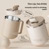 Double Wall Insulated Coffee Mug Scratch Resistant 304 Stainless Steel Coffee Cup with Handle for Office Workplace