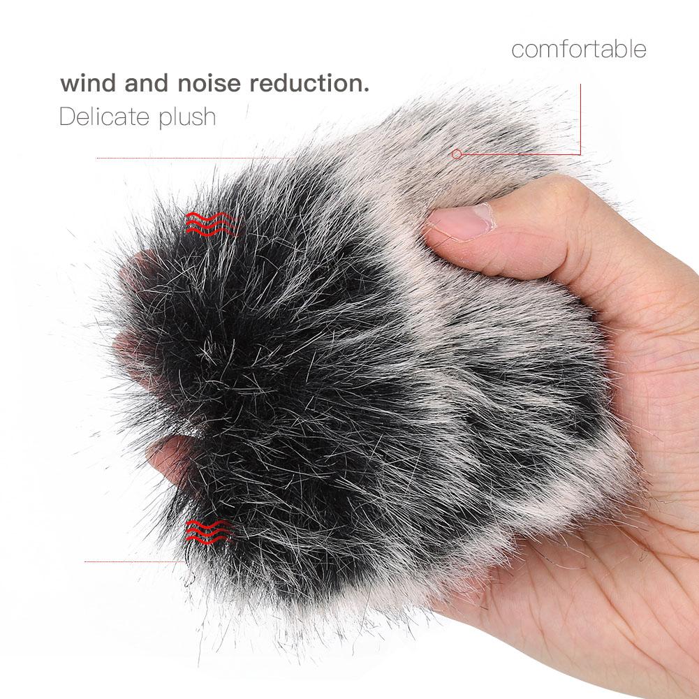 Microphone Windproof Windshield Wind Fur Muff for DSLR Camera DV Camcorder