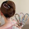 U-Shaped Hair Sticks Acetate Acrylic Hair Fork Hair Clips Bow Hairpin Geometric Headwear Women Girls Hair Accessories