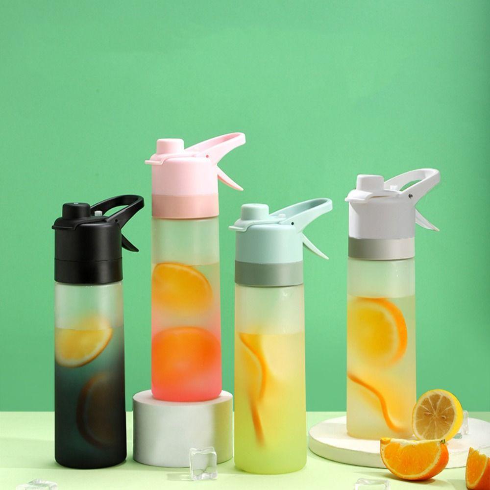 

Plastic Spray Water Sport Bottle Frosted Travel Bottles Sport Fitness Water Cup Summer