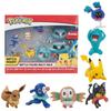 Sada 8 ks Pokémonů Bojová figurka Vícebalení s rozkošným Pikachuem, Eevee a Wobbuffetem Hračky pro sběratele a fanoušky