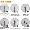 German Shepherd Beginner Latch Hook Kits Pillow Cover Set Sofa Cushion Latch Hooking Carpet Rug Acrylic Yarn Printed Pillowcase Craft Kits with Tools