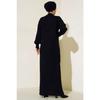 15900 Length Hijab Knitwear Dress - Black