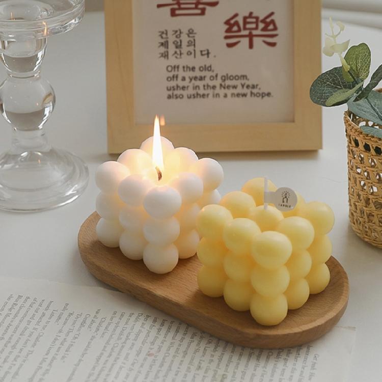 Modern Cube Scented Candle Shaped ChicHome Decor Birthday Gift for Girls