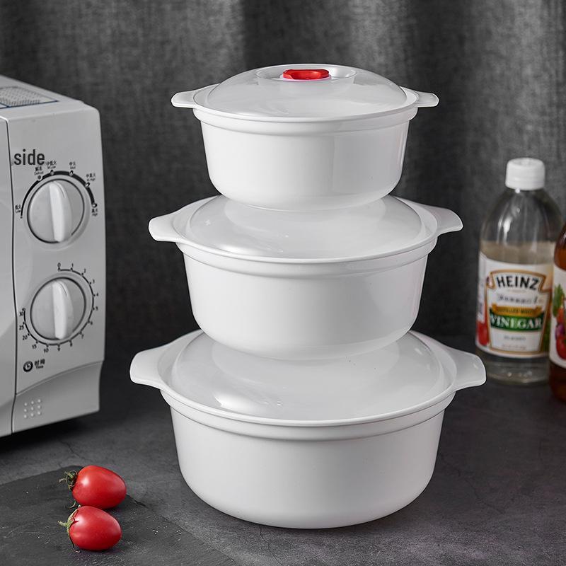 Microwave-Safe Steamer Bowl with Lid for Rice and Lunches