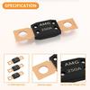Joinfworld 250A MEGA Fuse, High Current Bolt Mount Automotive 250 Amp MEGA/AMG Fuse for Cars, Trucks, Construction Vehicles, Buses, Caravan Cars,