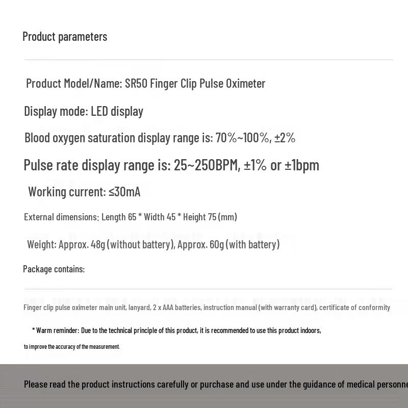 Finger Pulse Oximeter & Heart Rate Monitor