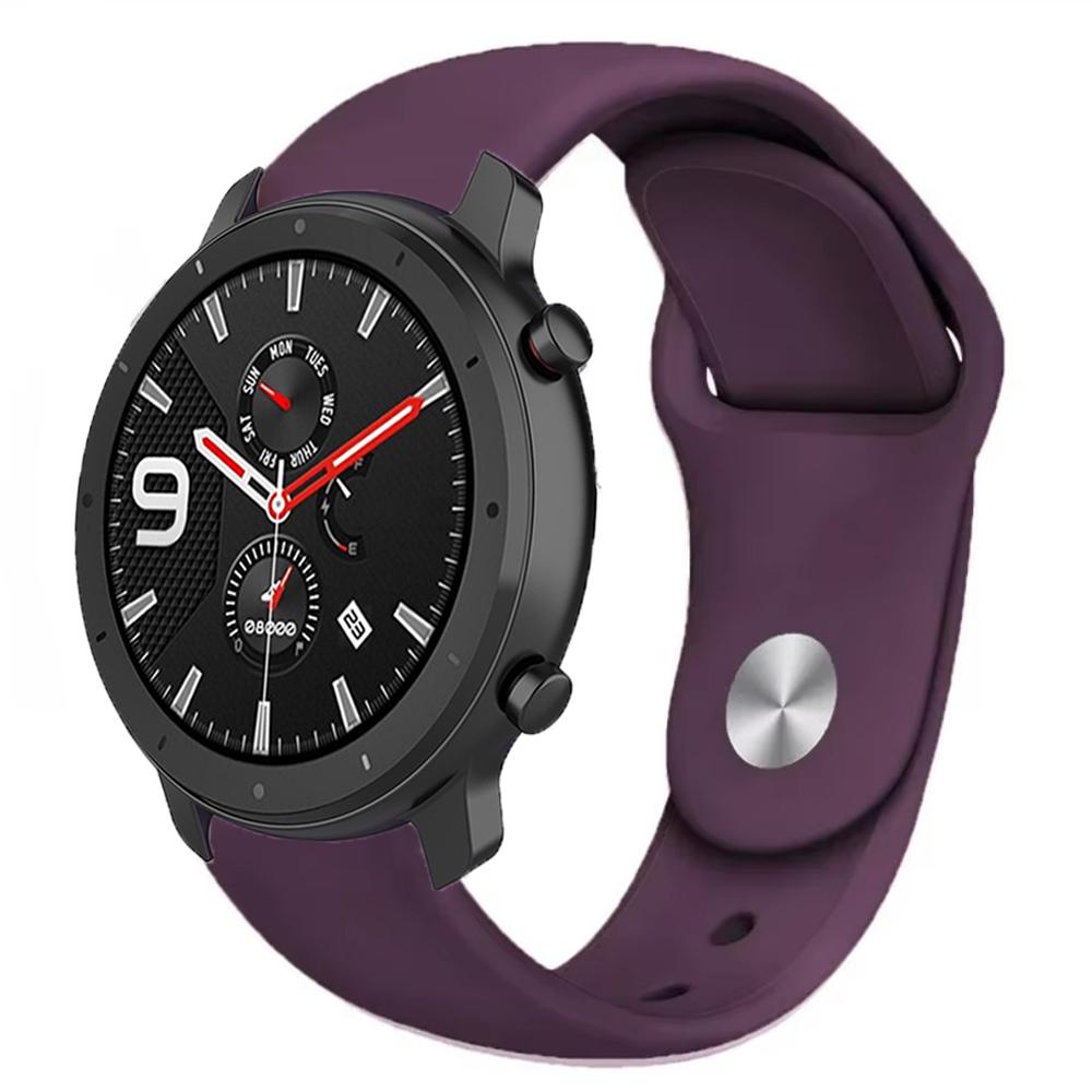 22mm 20mm Silicone Strap for Amazfit GTR 47mm/Balance 2 1/Bip 6 5/GTR 3pro Sport Bracelet for Amazfit Active 2/GTS 4 Mini 3 Band