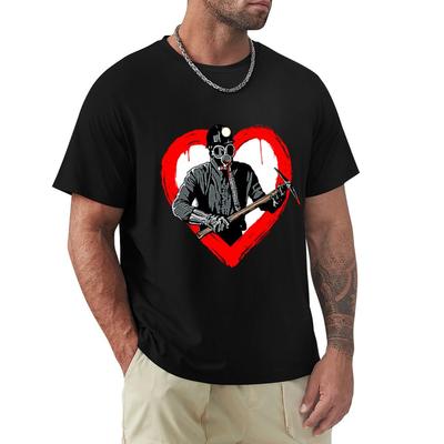 My Bloody Valentine Movie Killer Valentines Day Horror Tshirt Christmas Casual Short Sleeve Top