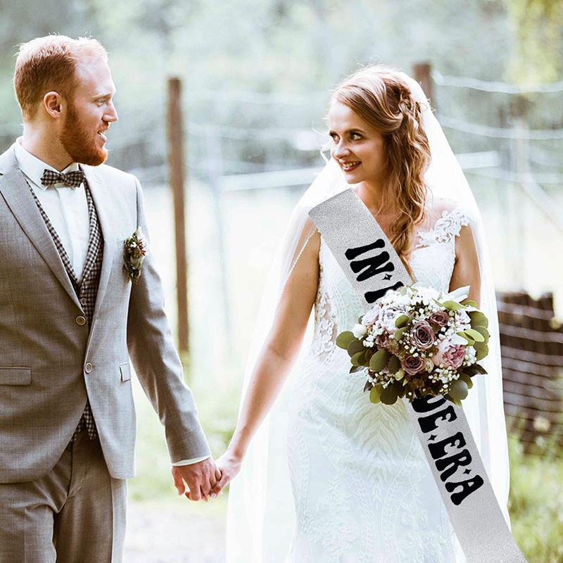 

1 шт. сверкающий и блестящий свадебный ремень на плечо IN MY BRIDE ERA для свадебной церемонии