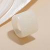 Geometric Gradient Wide-Band Jelly Color Resin Ring