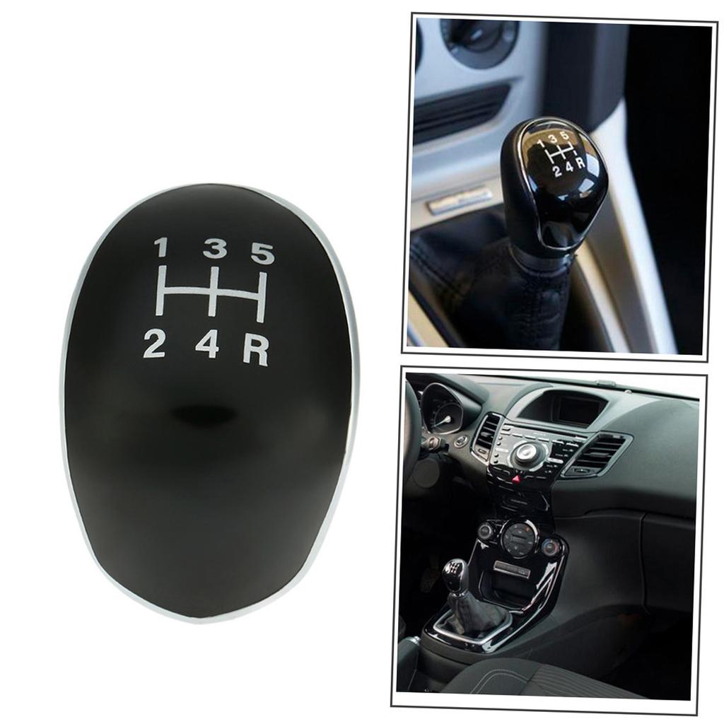 5 Speed Gear Knob Badge Emblem Cap Knob Cover Insert Replacement for Ford Fiesta Focus